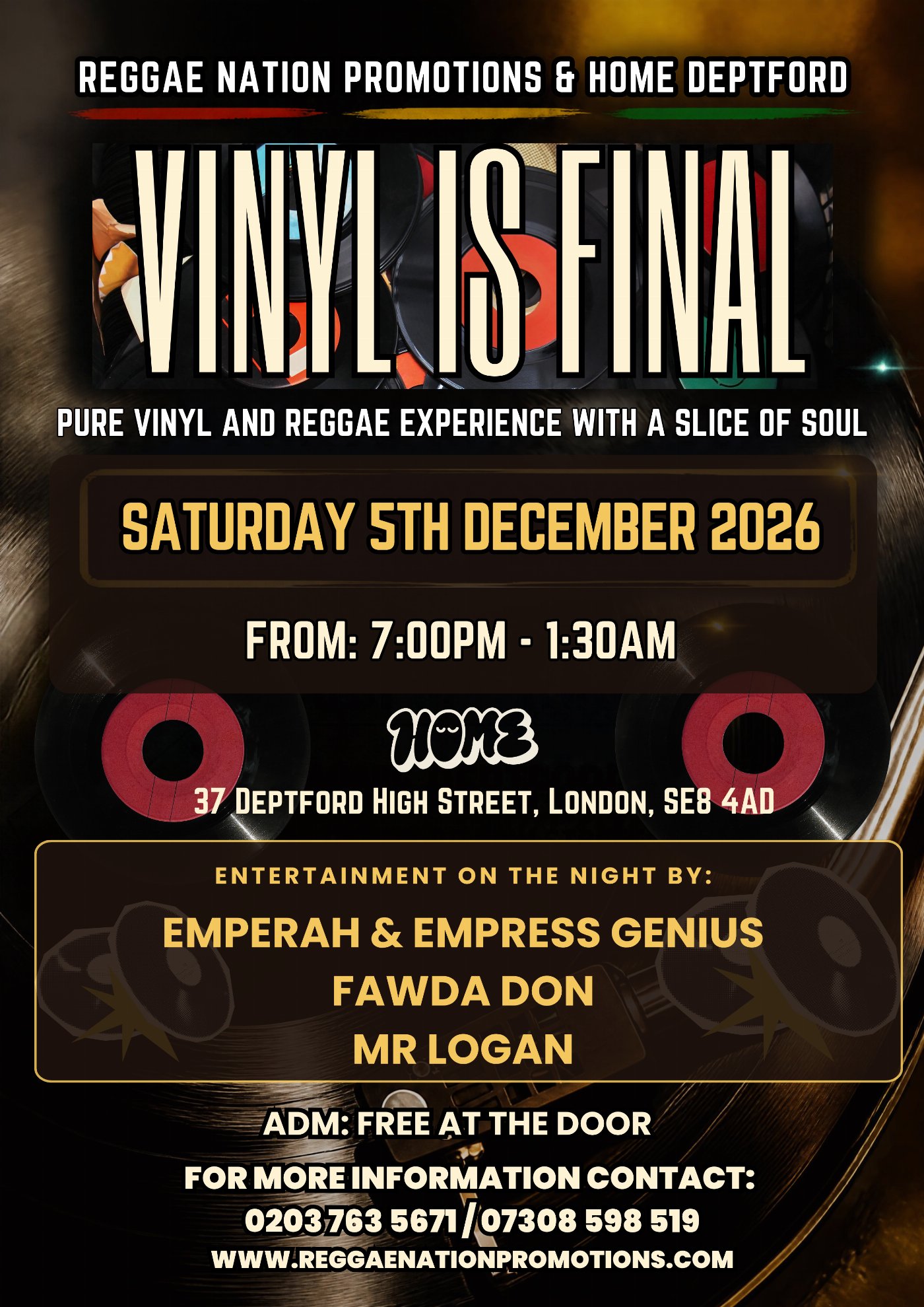 Vinyl Is Final flyer